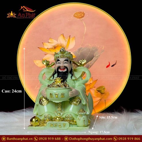 tuong than tai than tien cao cap da xanh ngoc t015 6