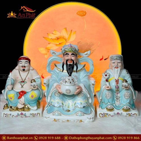tuong than tai tho dia bo 3 ong su duc hoa xanh cao cap t037 5