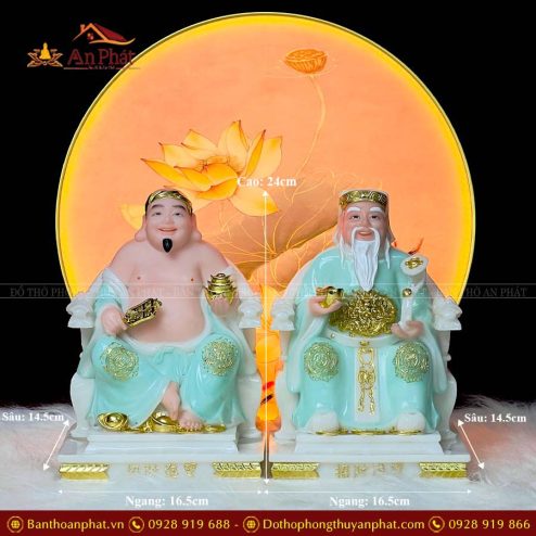 tuong than tai tho dia da xanh nhap khau 2 ong ngoi ngai t041 6
