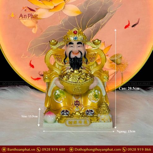 tuong than tien than tai da nhap khau phu quy vang t004 6