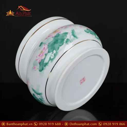 bat huong su trang hoa sen hong la xanh dt27900003