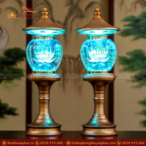 Đèn thờ bằng điện đẹp hiện đại An Phát