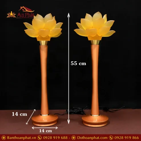 den tho luu ly hoa sen chan dong vang cao 55cm dtd137800001