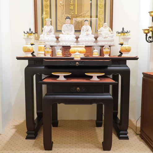 Bàn thờ cổ điển gỗ Cẩm màu óc chó BT8711 An Phát