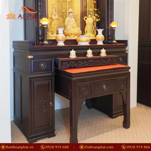 Mẫu bàn thờ Phật tại gia đẹp