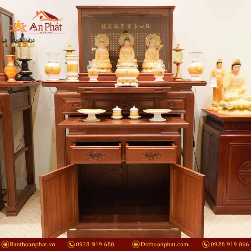 Mẫu bàn thờ tủ thờ gỗ Cẩm đẹp