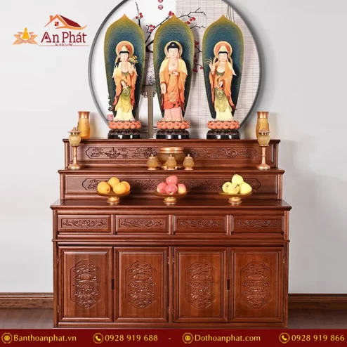 Tủ thờ tam cấp 3 tầng đẹp