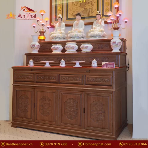 Mẫu bàn thờ đứng nhập khẩu cao cấp