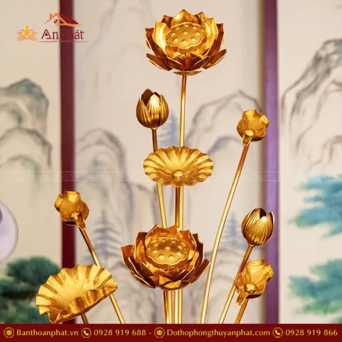 Hoa sen cành vàng cao cấp