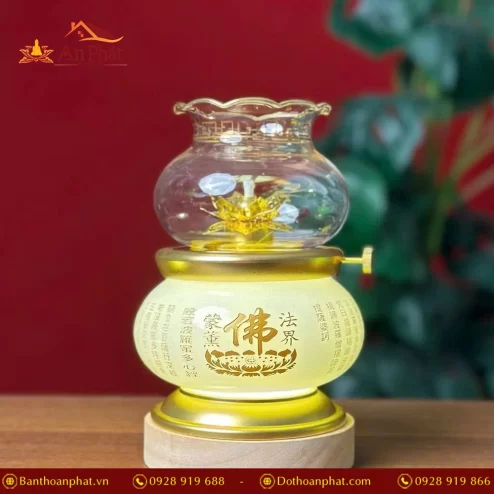 Đèn thờ bằng dầu cao cấp bình ngọc
