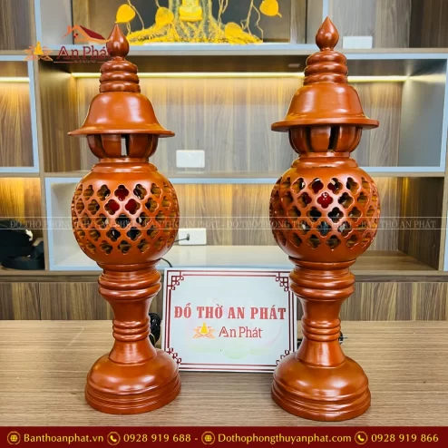 Đèn thờ gỗ thờ cúng gia tiên, thần Phật