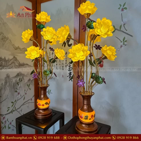 Đèn thờ lưu ly cao cấp