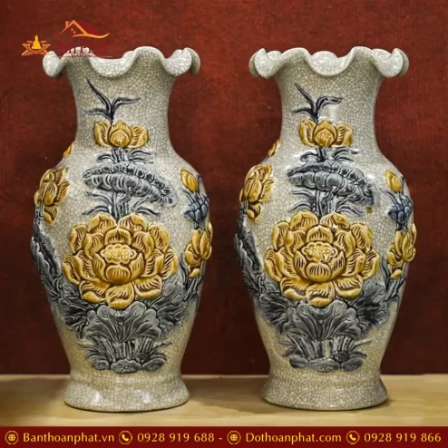 lo hoa bat trang men ran dap noi hoa sen dt70800002