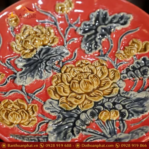 mam bong tho men do dap noi hoa sen gom bat trang dt70200001