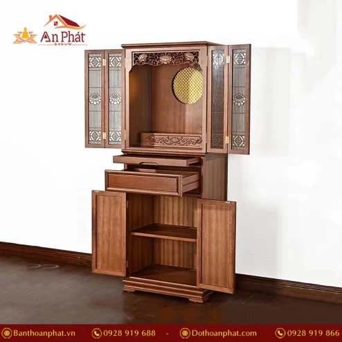 Mẫu bàn thờ gia tiên đứng đẹp hiện đại