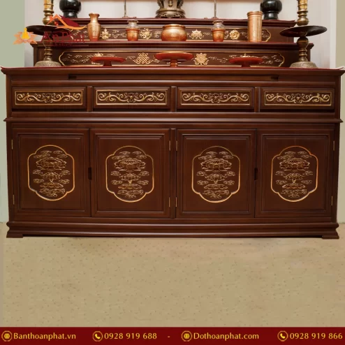 Mẫu tủ thờ 3 tầng cao cấp