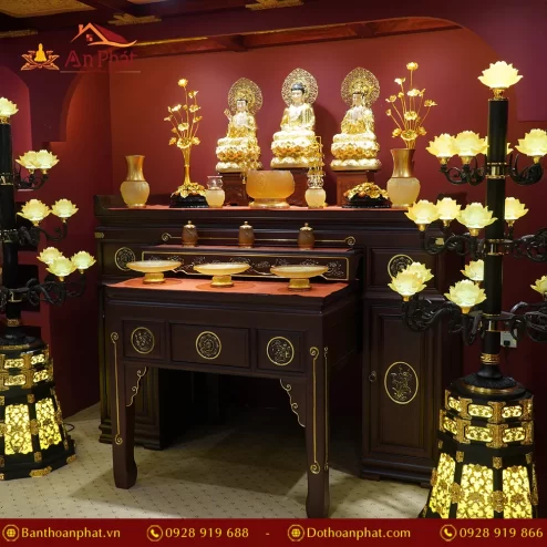 Tủ bàn thờ gỗ Cẩm nhập khẩu cao cấp