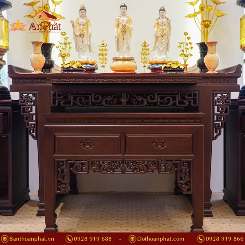 Tủ bàn thờ gỗ Cẩm cao cấp