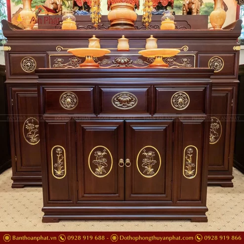 Tủ bàn thờ gỗ Cẩm nhập khẩu