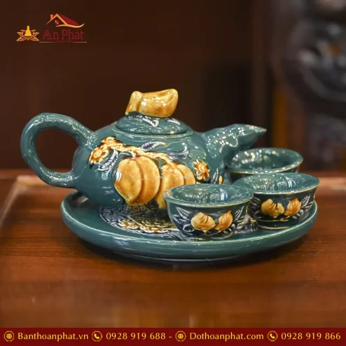 bo am chen tho bat trang men mau xanh dap noi dt84300001