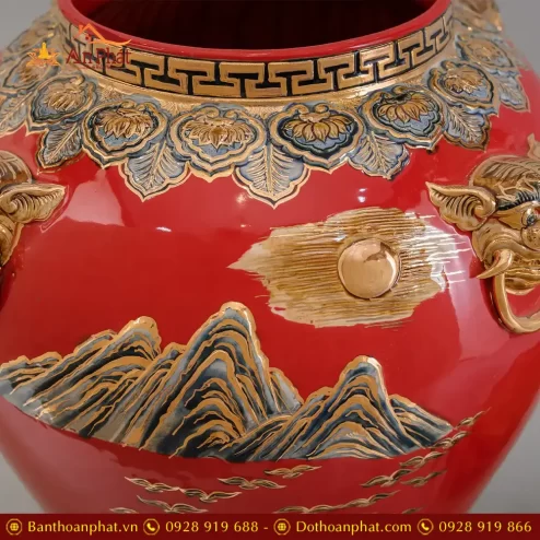 choe phong thuy mau do cao cap cong dao ve vang dap noi dt97900008