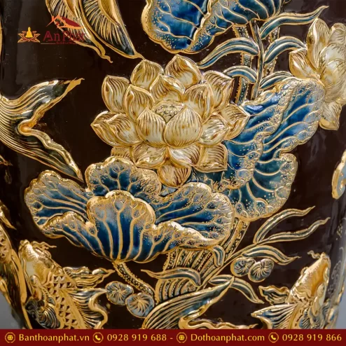 lo loc binh cao cap ve vang phuc loc tho dap noi men nau bat trang dt96300002