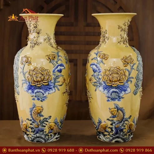 lo loc binh phuc duc hoang tho cao 56cm bat trang dt95200001