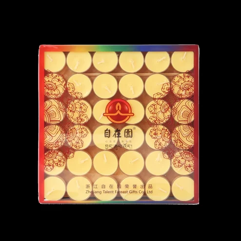 Nến bơ cúc vỏ nhựa 8 Giờ 50 viên màu Vàng DN9323 An Phát