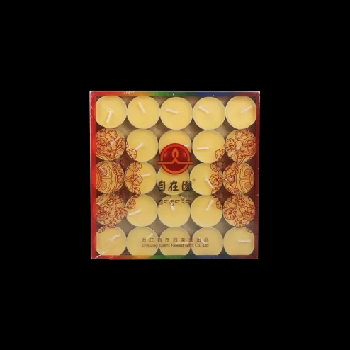 Nến Bơ Thờ Cúc Vỏ Bạc 1.5 Giờ màu Vàng DN9311 An Phát