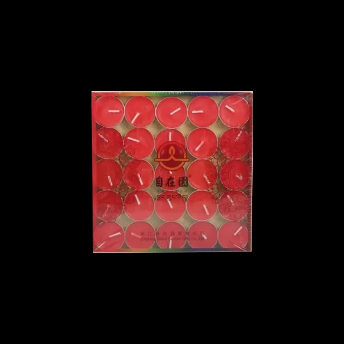 Nến Bơ Thờ Cúc Vỏ Bạc 3 Giờ màu Đỏ DN9326 An Phát