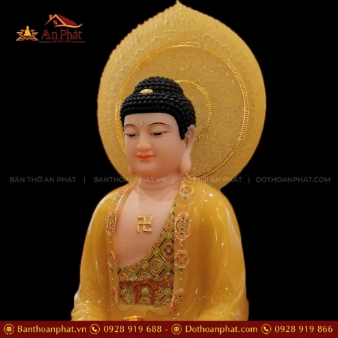 Tượng Bổn Sư Thích Ca Mâu Ni ngồi đá đẹp