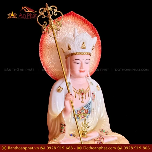 Tuong Dia Tang Toa Dai Sen Cam Loang Dat Vang T2328 4