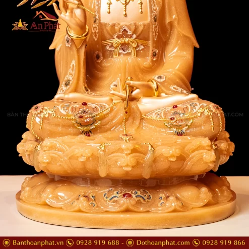 Tuong Quan Am Toa Dai Sen Da Hieu Ung Dong Mau Vang T2346 5