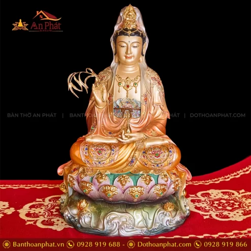 Tượng Quan Thế Âm Bồ Tát ngồi đẹp