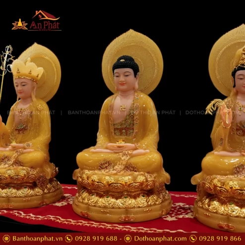 Tượng Ta Bà Tam Thánh để ban thờ