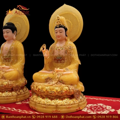 Tượng Quan Thế Âm Bồ Tát bằng đá đẹp