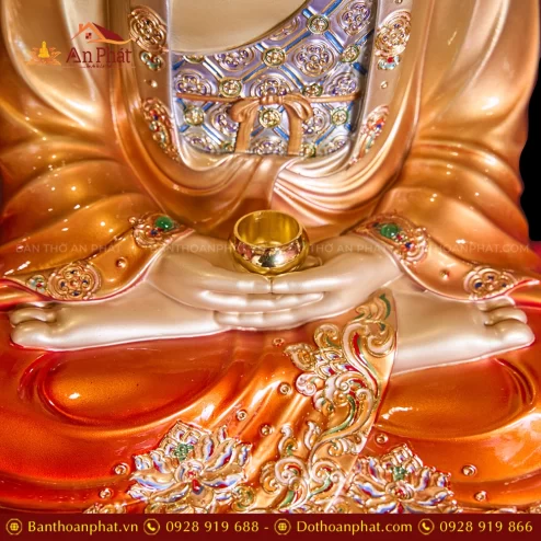 Tuong Tay Phuong Tam Thanh Da Hieu Ung Dong Toa Dai Sen Do Anh Kim Dat Vang Co La De T2329 9