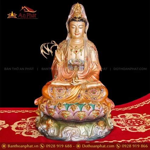 Tượng Phật Bà Quan Âm bằng đá đẹp