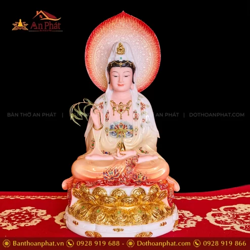 Tượng Phật Bà Quan Âm bằng đá đẹp