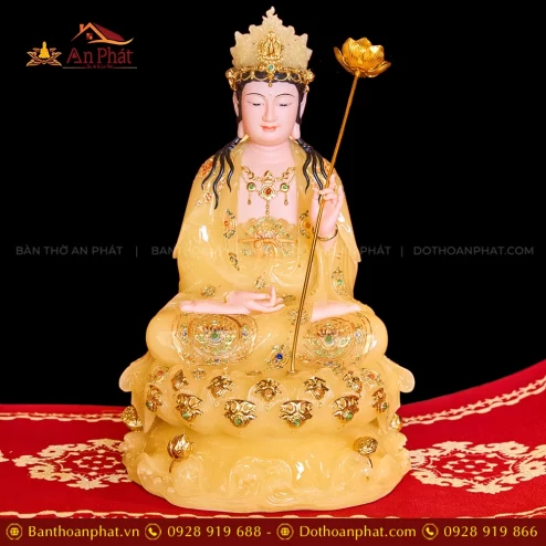 Tượng Đại Thế Chí Bồ Tát bằng đá đẹp