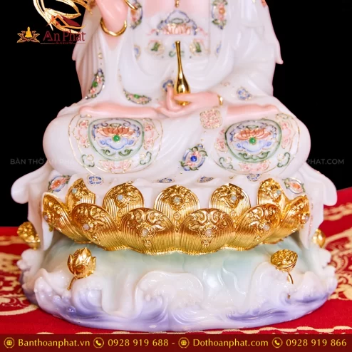 Tuong Tay Phuong Tam Thanh Toa Dai Sen Trang Ve Gam T2310 5 1