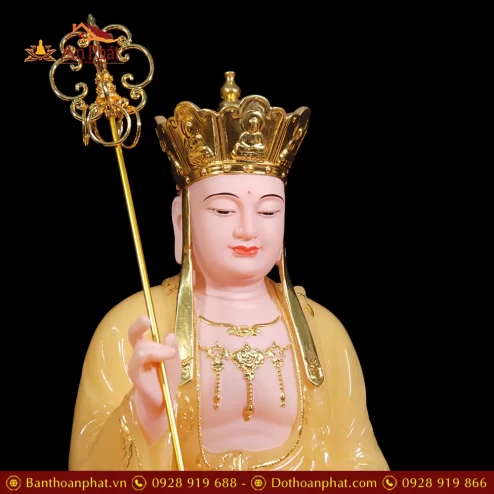 bo tuong phat ta ba tam thanh bot da thach anh vien vang cao cap t235600003