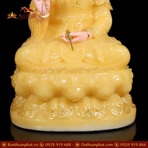 bo tuong phat ta ba tam thanh bot da thach anh vien vang cao cap t235600005