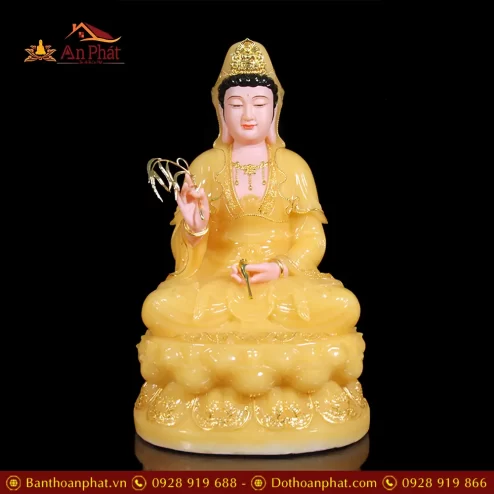 bo tuong phat ta ba tam thanh bot da thach anh vien vang cao cap t235600008