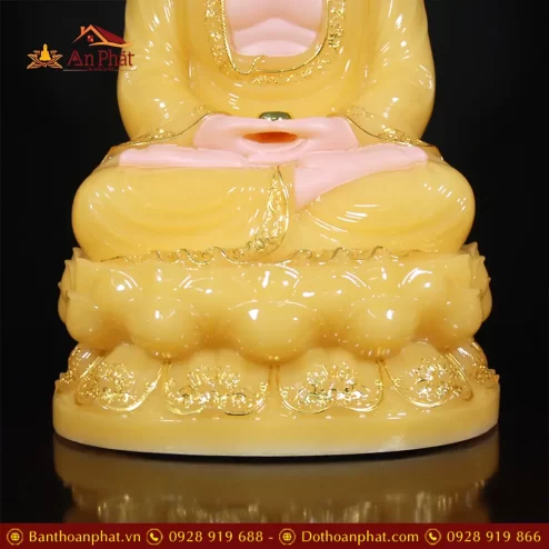 bo tuong phat ta ba tam thanh bot da thach anh vien vang cao cap t235600009