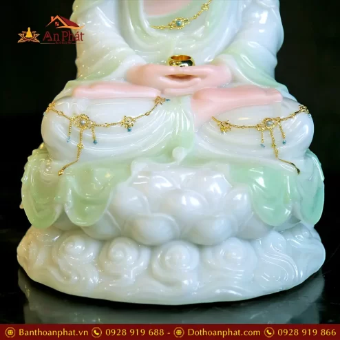 bo tuong phat ta ba tam thanh bot da xanh cao cap t234100012