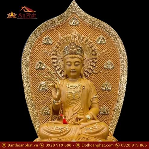 bo tuong ta ba tam thanh bang go nguyen mau mau ngoi dai sen t236300003