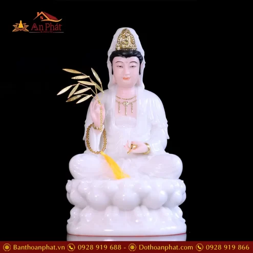 bo tuong ta ba tam thanh ngoi dai sen bot da trang da hong t236200006