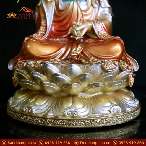 tuong ta ba tam thanh dong son co ngoi dai sen cao cap t235200013