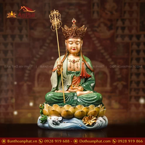 Tượng Địa Tạng Vương Bồ Tát để bàn thờ